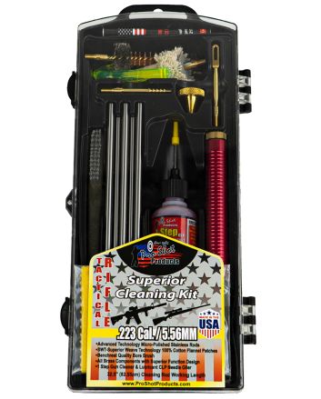 Pro-Shot AR223KIT Tactical Classic Box Kit Multi-Caliber AR Rifle/Black Plastic Case