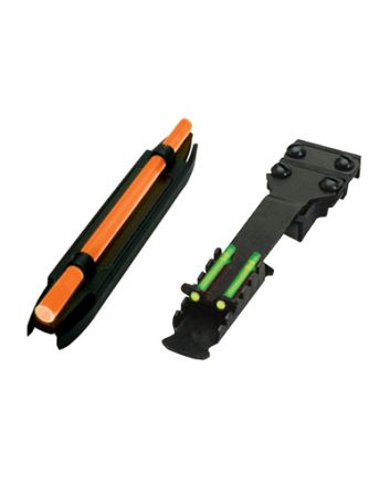 HiViz C3002 C-Series Magnetic Turkey/Deer Sight SetBlack | Orange Fiber Optic Front Sight Green Fiber Optic Rear Sight