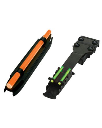 HiViz C4001 C-Series Magnetic Turkey/Deer Sight SetBlack | Orange Fiber Optic Front Sight Green Fiber Optic Rear Sight