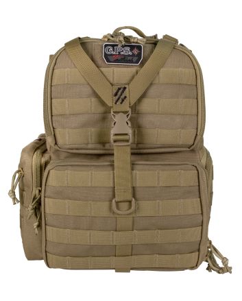 GPS Bags T1612BPT Tactical RangeTan 1000D Nylon Teflon Coating 3 Handguns