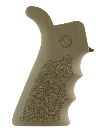 Hogue 15023 OverMolded Beavertail Cobblestone Desert Tan Rubber with AR-15, M16