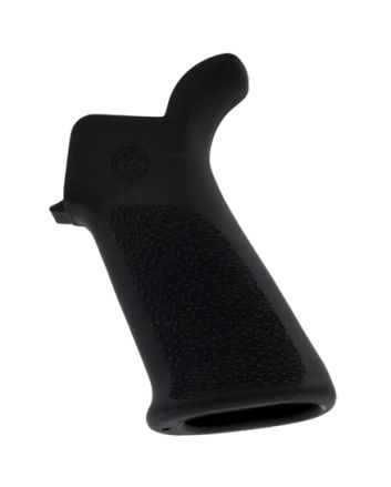 Hogue 15030 OverMolded Beavertail Cobblestone Black Rubber for AR-15, M16