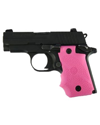 Hogue 38007 Rubber GripPink with Finger Grooves for Sig P238