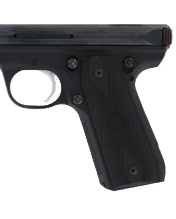 Hogue 82090 Grip PanelsDiamond Checkering Black Rubber for Ruger Mark III 22/45