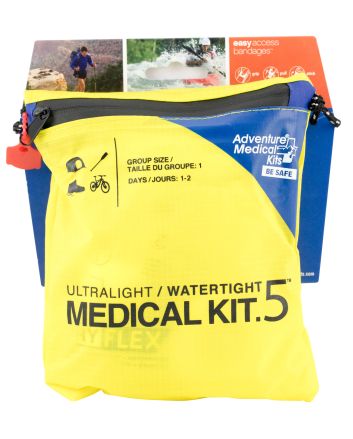 Adventure Medical Kits 01250292 Ultralight / Watertight #5 Medical Kit First Aid Watertight Yellow Nylon