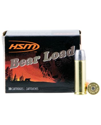 HSM 454C4N Bear Load454 Casull 325 gr Wide Flat Nose 50 Per Box/ 10 Case