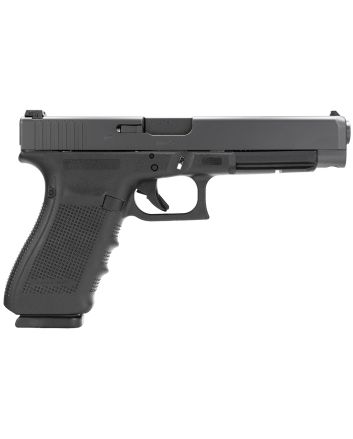 Glock PG4130103 G41 Gen4 Competition 45 ACP 13+1 5.31" Barrel, Black Frame &amp; Slide, Finger Grooved Rough Texture Grip, Modular Backstrap, Reversible Mag. Catch, Safe Action Trigger