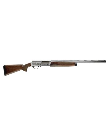 Browning 0118203004 A5 Ultimate 12 Gauge 28" Barrel 3" 4+1, Blued Barrel, Engraved Satin Nickel Finished Receiver, Gloss Oil Grade III Turkish Walnut Stock With Close Radius Pistol Grip