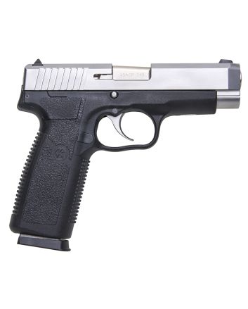 Kahr Arms CT4543 CT4545 ACP 7+1 4" Stainless Steel Barrel, Matte Serrated Stainless Steel Slide, Black Polymer Frame, Black Textured Polymer Grip, Right Hand