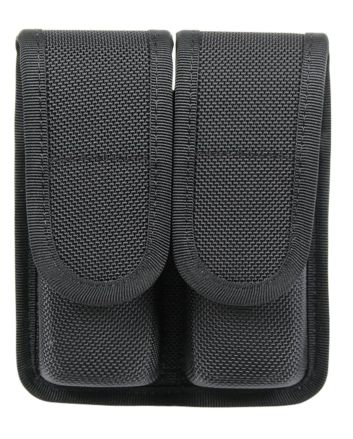 Blackhawk 44A001BK Double Mag PouchBlack Cordura Compatible w/Double Stack/9mm/40/45