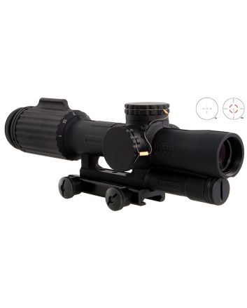 Trijicon 1600004 VCOG1-6x 24mm Obj 95-15.90 ft @ 100 yds FOV Matte Black Finish LED Illuminated Red Segmented Circle w/Crosshair 308 175gr W/TA51 Mount