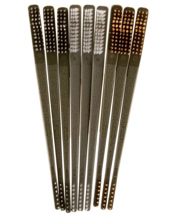 Otis FG316BP AP Brushes Variety Pack Multi-Caliber Universal Firearm 10" Long Bronze/Nylon/Stainless Steel Bristles 9 Per Pkg