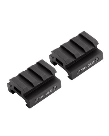 TruGlo TG8972B Picatinny Riser MountMatte Black Anodized