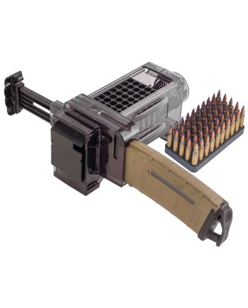 Caldwell 397488 Magazine Charger223 Rem/204 Ruger/300 BO/5.56x45mm NATO 50rd Compatible w/AR-15 Magazines Smoke Polycarbonate