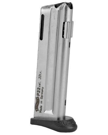 Walther Arms 512604 P2210rd Detachable w/Finger Rest 22 LR Black Steel