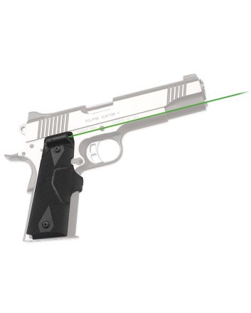 Crimson Trace 0141001 LG-401G Front Activation Green LasergripsBlack 1911 Full Size