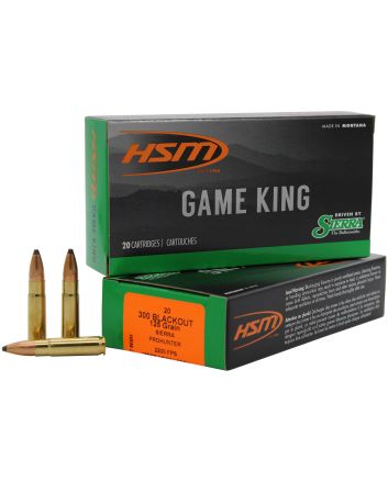 HSM 300BLK3N Game King300 Blackout 125 gr Pro Hunter 20 Per Box/ 25 Case