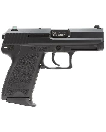 HK 81000343 USP Polymer Frame 45 ACP 8+1 3.78" Polygonal Rifled Barrel, Black Serrated Slide, Black Polymer Frame, Black Polymer Grip, Ambidextrous