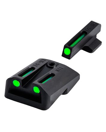 TruGlo TG131NT2 TFOGreen/Tritium/Fiber Optic Front Sight-Green/Tritium/Fiber Optic Rear Sight 1911 Government