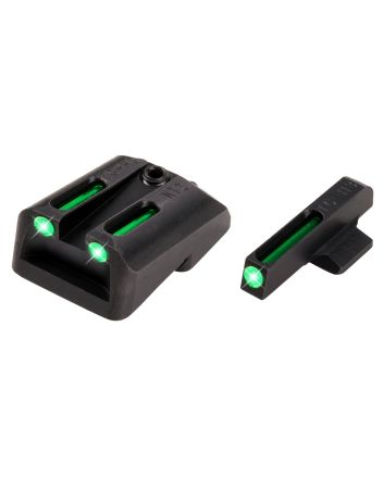 TruGlo TG131NT4 TFOGreen/Tritium/Fiber Optic Front Sight-Green/Tritium/Fiber Optic Rear Sight 1911 Officer/Commander