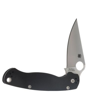 Spyderco C81GP2 Para Military 23.42" Folding Drop Point Plain CPM S45VN SS Blade Black G10 Handle Includes Pocket Clip