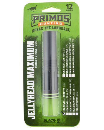 Primos 69402 JellyHead MaximumBenelli/Beretta Mobil 12 Gauge Turkey Ported Steel Black-T Coating