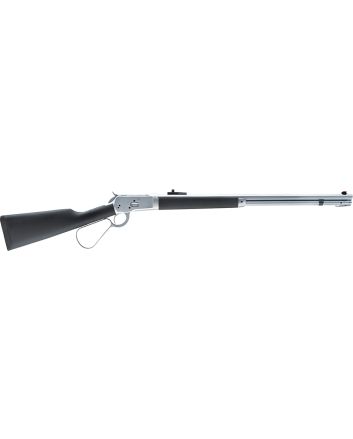 Taylors &amp; Company 220089 1892 Alaskan Take-Down 357 Mag Caliber with 7+1 Capacity, 16" Barrel, Matte Chrome Metal Finish &amp; SoftTouch Black Synthetic Stock Right Hand (Full Size)