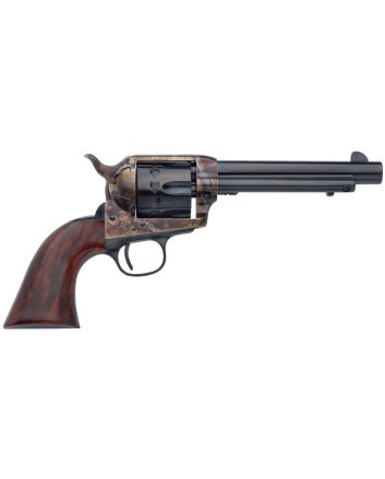 Taylors &amp; Company 550805 1873 Cattleman 22 LR Caliber with 4.75" Blued Finish Barrel, 12rd Capacity Blued Finish Cylinder, Color Case Hardened Finish Steel Frame &amp; Walnut Grip