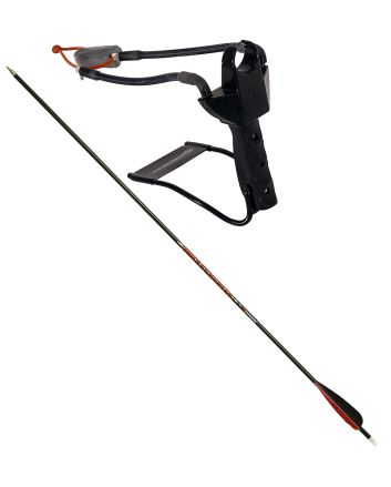 Marksman 3075 Marksman 3075 Pocket Hunter Slingshot Black Steel Frame Black Molded Handle