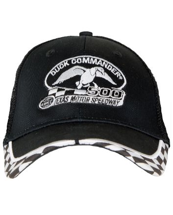 Duck Commander DHDC50001 Sports CapDuck Commander Texas Motor Speedway DHDC50001 Logo Hat Mesh Black One Size Cotton/Poly Mesh