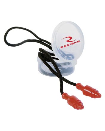 Radians JP3150HC SnugPlugs28 dB Behind The Neck Red/Black Adult 1 Pair
