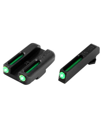 TruGlo TG131GT1A TFOGreen/Tritium/Fiber Optic Front Sight-Green/Tritium/Fiber Optic Rear Sight Glock 42/43