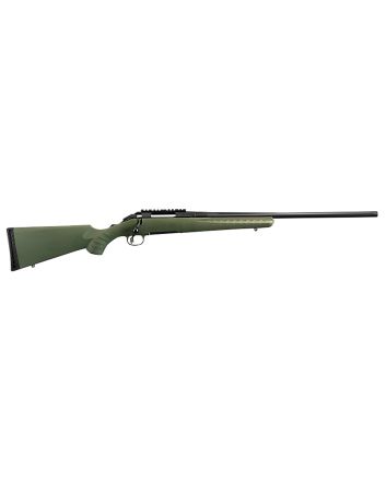 Ruger 6945 American PredatorFull Size 22-250 Rem 4+1 22" Matte Black Threaded Barrel, Matte Black Steel Receiver w/Picatinny Rail, Moss Green Fixed Synthetic Stock