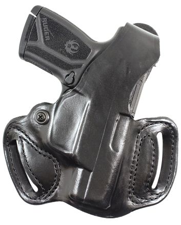 DeSantis Gunhide 085BAZ9Z0 Thumb Break Mini Slide OWB Black Leather Belt Slide Fits Kel-Tec PMR30 Right Hand