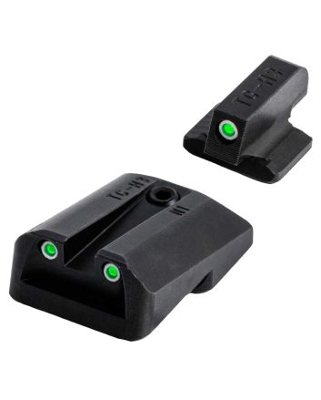 TruGlo TG231N1 TritiumBlack | Green Tritium Front Sight Green Tritium Rear Sight