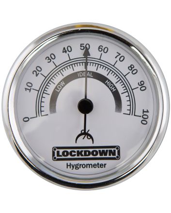 Lockdown 222111 Vault Hygrometer 2.75" Silver