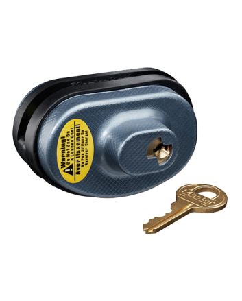 Master Lock 90KADSPT Trigger Guard Lock Keyed Alike Open With Key Blue Steel/Zinc Adjustable Firearm Fit- Universal
