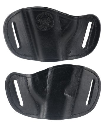 Bulldog MLBS MoldedOWB Black Leather Belt Slide Fits Bersa Thunder 380 Fits Ruger LCP Fits Sig 230 Right Hand