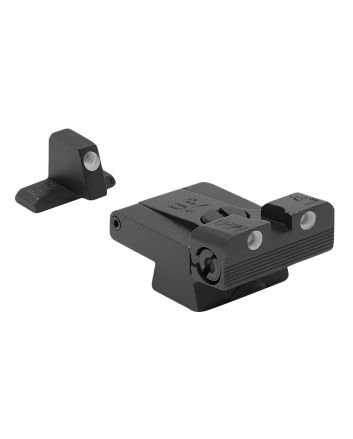 Meprolight USA 215163101 Tru-Dot Sight Set Green Tritium/Black Frame Fits HK USP, Post Mount