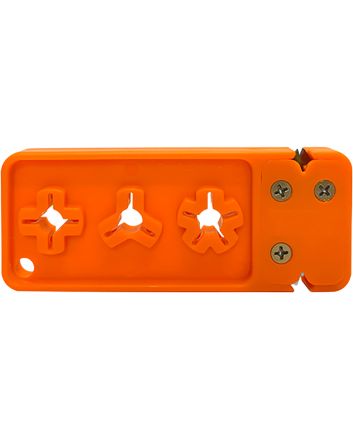 AccuSharp 013C Broadhead Sharpener &amp; Wrench Tungsten Carbide Sharpener Orange