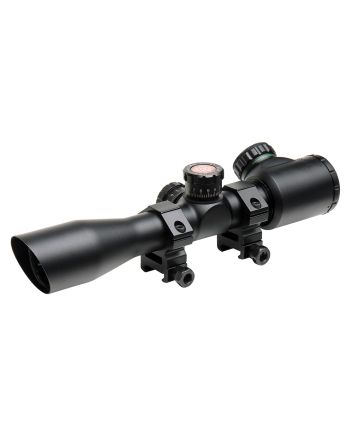 Truglo TG8504TL Tru-Brite 4x 32mm Obj 22.5 ft @ 100 yds FOV 1" Tube Black Illuminated Mil-Dot, 3 Color