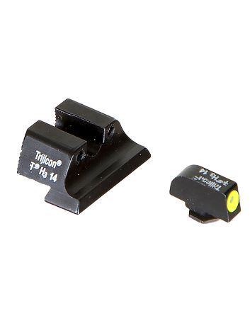 Trijicon 600545 HD Night SightsGreen/Tritium Yellow Outline Front Sight-Green Tritium Black Outline Rear Sight Glock 20/21 Large Frame