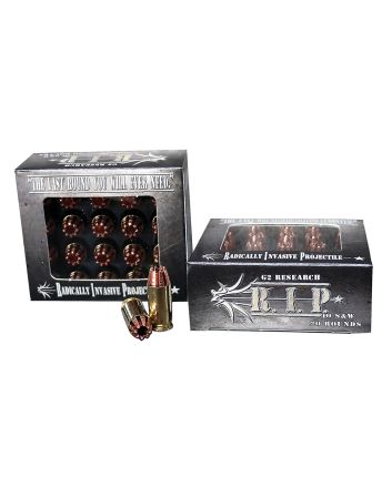 G2 Research G00003 R.I.P40S&amp;W 115gr Fracturing Hollow Point 20 Per Box/25 Case