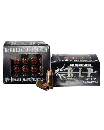 G2 Research G00002 R.I.P45ACP 162gr Fracturing Hollow Point 20 Per Box/25 Case