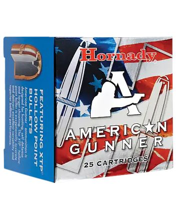 Hornady 90104 American Gunner380ACP 90gr Hornady XTP Hollow Point 25 Per Box/10 Case