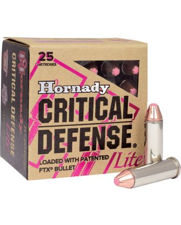 Hornady 90240 Critical Defense Lite 9mmLuger 100gr Hornady Flex Tip eXpanding 25 Per Box/10 Case