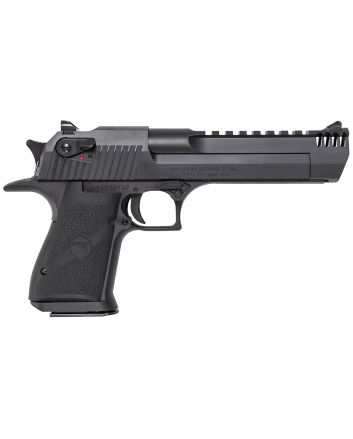 Magnum Research DE357IMB Desert Eagle Mark XIX 357 Mag 6" with Muzzle Brake 9+1 Matte Black Carbon Steel Frame &amp; Slide Black Rubber Grip