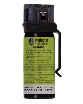 Sabre SRPMK3 Dog SprayCapsaicin Range 15 ft 1.80 oz Includes Belt Clip