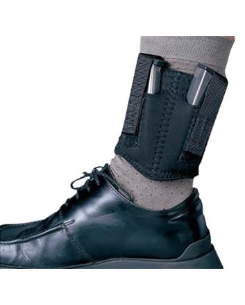 DeSantis Gunhide N81BJZZZ0 Ankle Double Mag PouchDouble Black Neoprene Ankle Compatible w/ 9mm Compatible w/ 40 Ambidextrous Hand