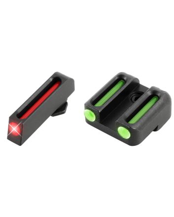 TruGlo TG131G3 Fiber-OpticRed/Fiber Optic Front Sight-Green/Fiber Optic Rear Sight Glock 42/43/43X